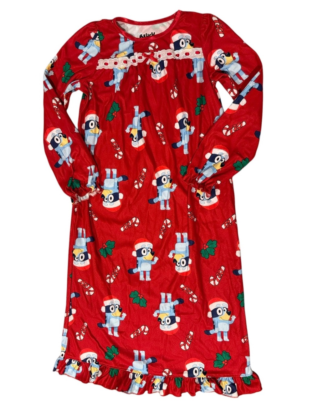 Bluey Christmas Holiday Nightgown Size 8